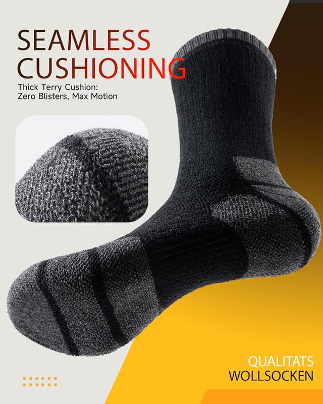 Thumbnail 4 de PULIOU Merino Wool Socks 3-Pack