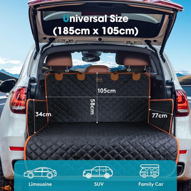 Detalle 2 de JOEJOY Car Boot Protector for Dogs — Adjustable Boot Liner