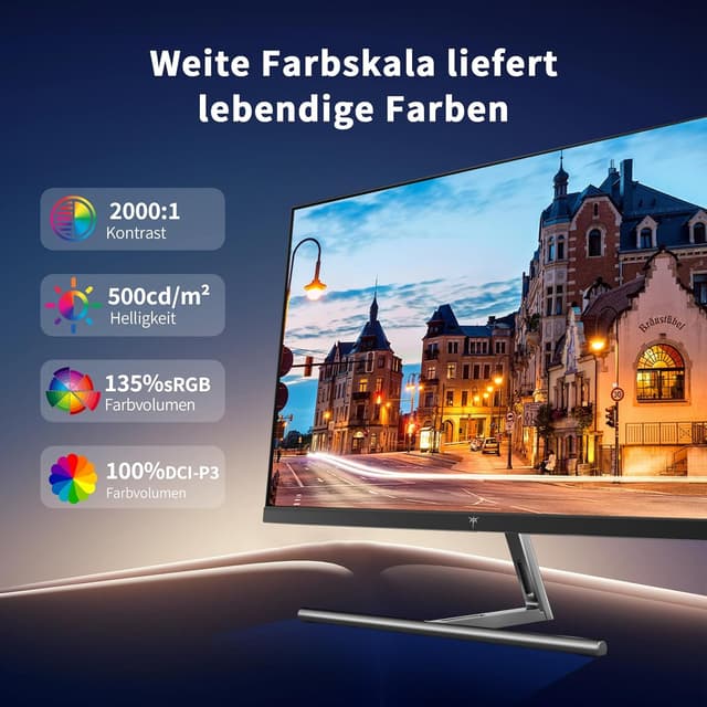 Detalle 2 de KTC 5K Monitor 27 Zoll Dual-Mode 5K/2K | 99% DCI-P3, HDR400 & Dual-Mode Umschalten (Mac Mini kompatibel)