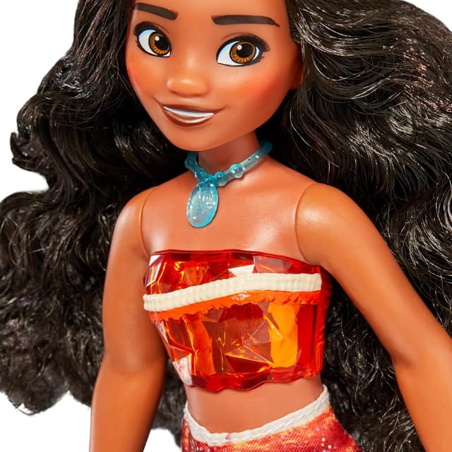 Detalle de Hasbro Disney Princess Royal Shimmer Moana Doll with Fashion Skirt & Accessories