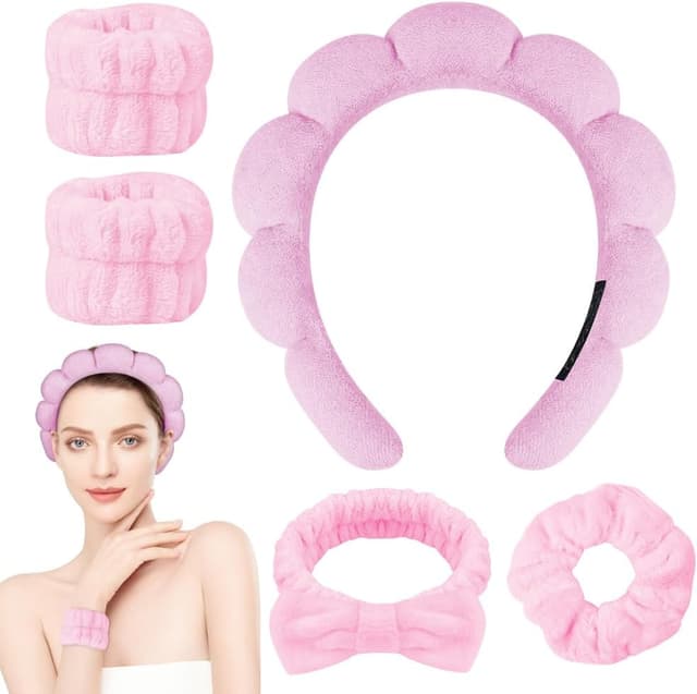 Imagen de Fascia capelli 5 pezzi Rosa 🎀 en OfertitasTOP