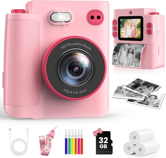 Imagen de MYSTILUCK Kids Camera 1080P with 32GB card en OfertitasTOP