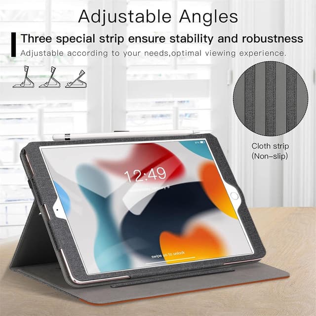 Detalle de ZtotopCases iPad 10.2-inch 2021 leather folio case