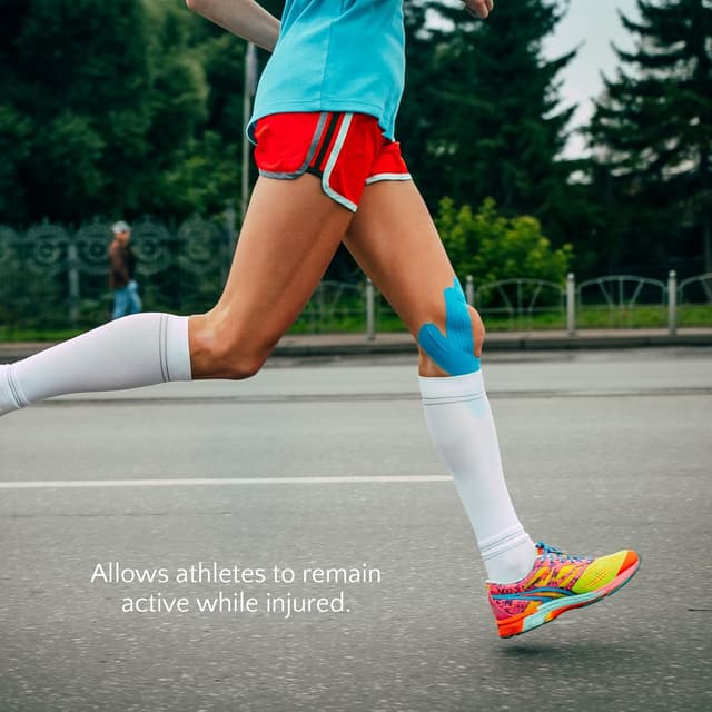 Detalle 2 de Proworks Kinesiology Tape (5-metre roll) for elastic muscle support during exercise, sport & recovery