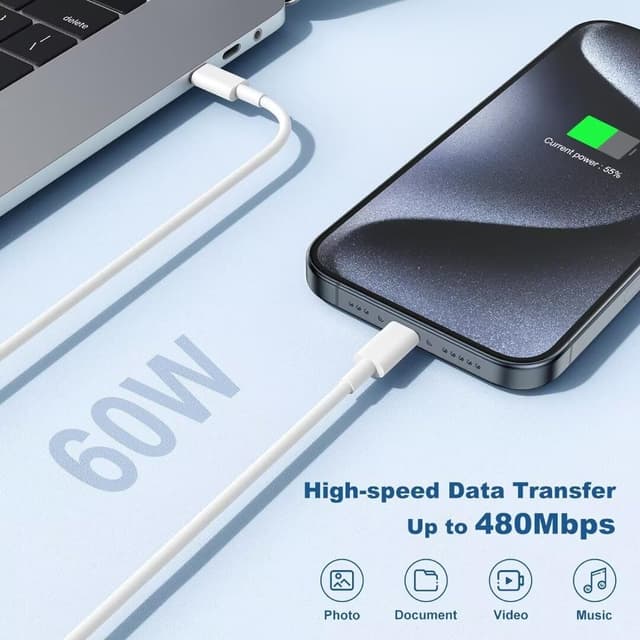 Detalle 2 de StinkLight iPhone USB-C 20W Charger 2-Pack