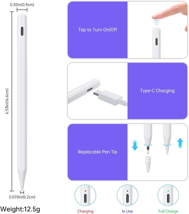 Thumbnail 5 de Pencil A2PRO 15H battery iPad stylus