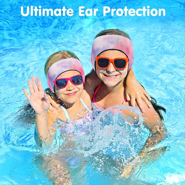Detalle 2 de HeySplash Elastic Swimming Ear Band – Adjustable Neoprene Headband for Kids (waterproof ear protection)