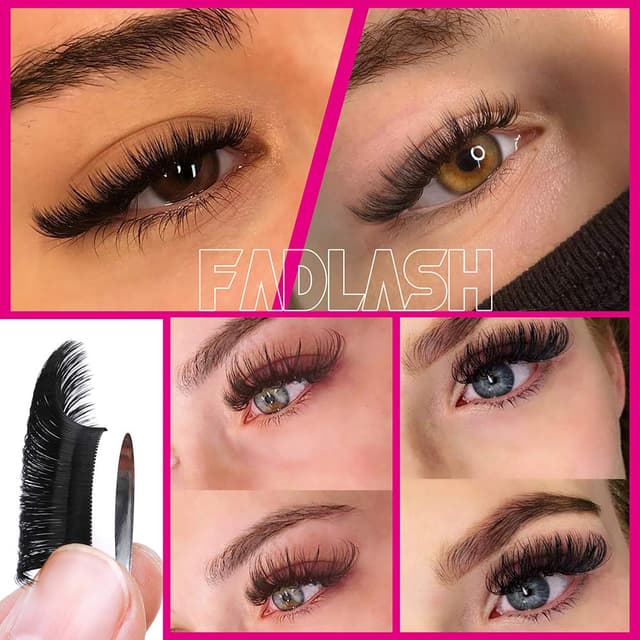 Detalle de Lash Easy Fanning Selbstaufbaufächernde Wimpern (Volumen) – Curl C, 0,05 mm