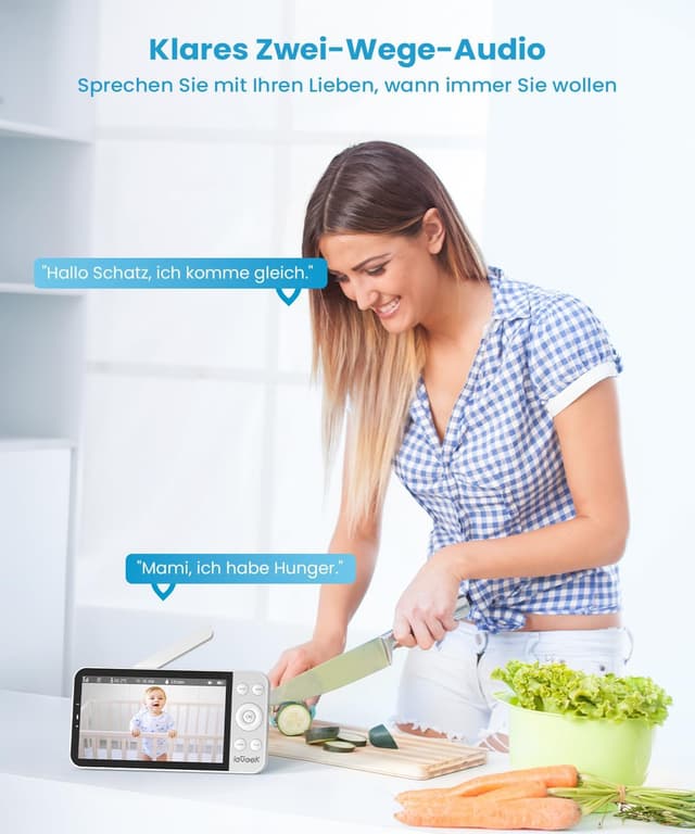 Thumbnail 6 de ieGeek Babyphone 5,5 Zoll