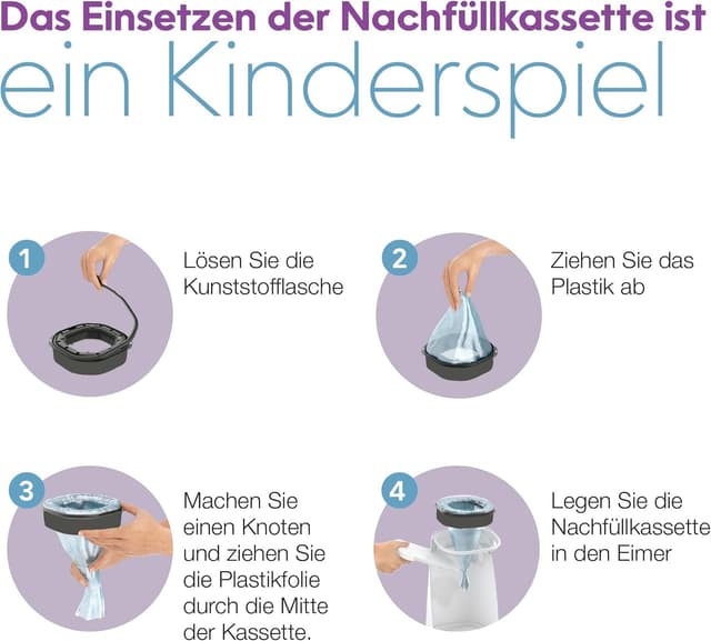 Detalle de Litter Genie LitterLocker confezione da 6 ricariche con pellicola antiodore