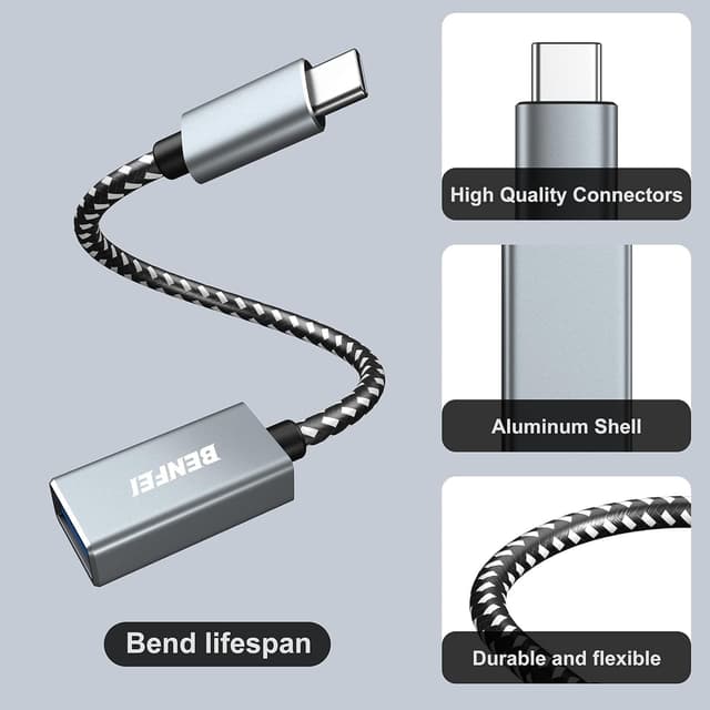 Detalle 2 de BENFEI Adattatore USB C 3.0 2 confezioni
