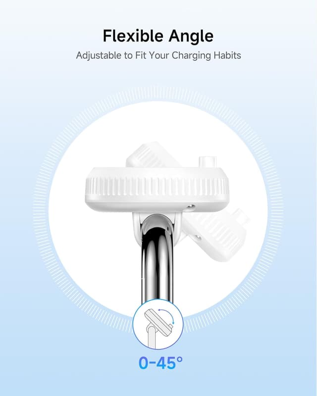 Detalle de SwanScout 505GM white vertical charging stand for Garmin watches