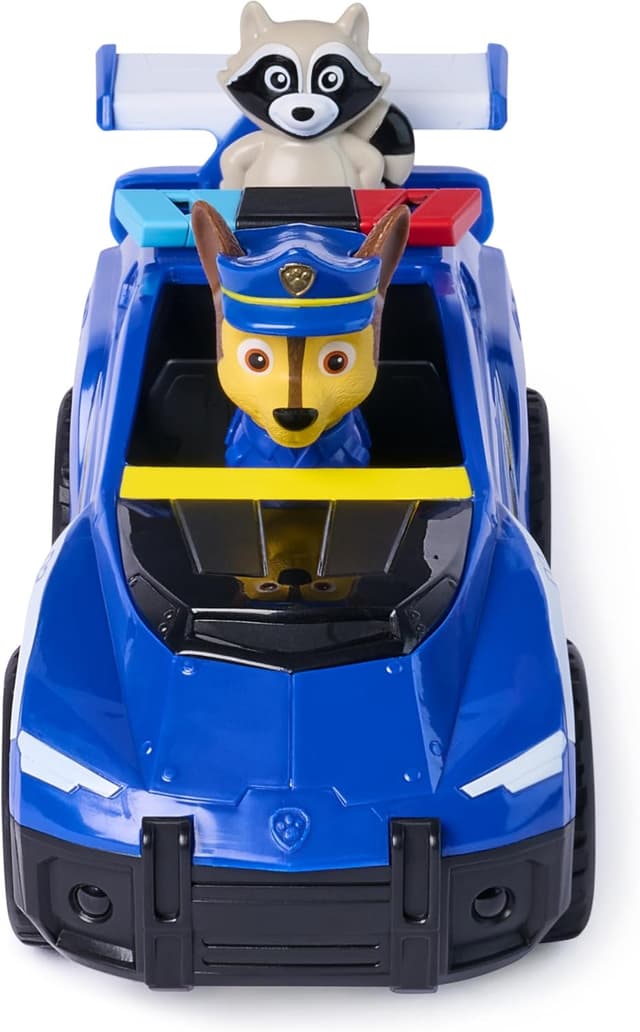 Detalle de Paw Patrol Search & Rescue Chase Rescue Cruiser Vehicle with 2 Figures (Pull-Back Action) – Kids Toy for Ages 3+