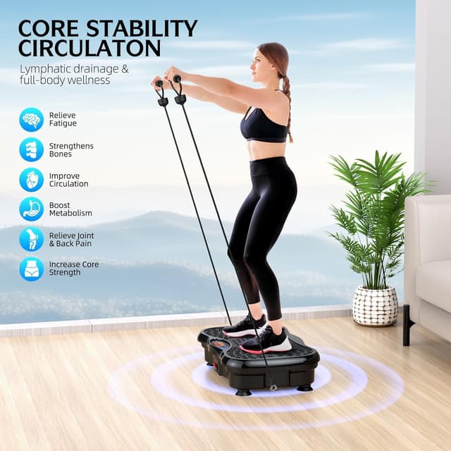 Detalle de GMCXAX Vibration Plate Exercise Machine 330 lbs