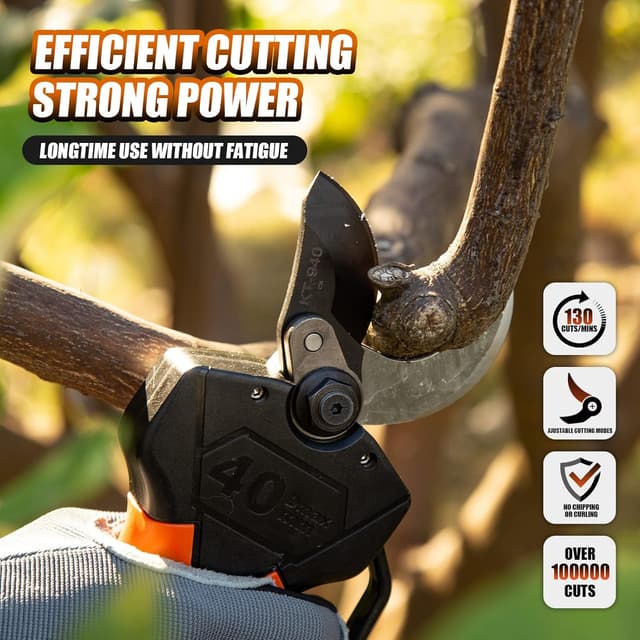 Thumbnail 5 de Kebtek KT940 Cordless Electric Secateurs 40mm