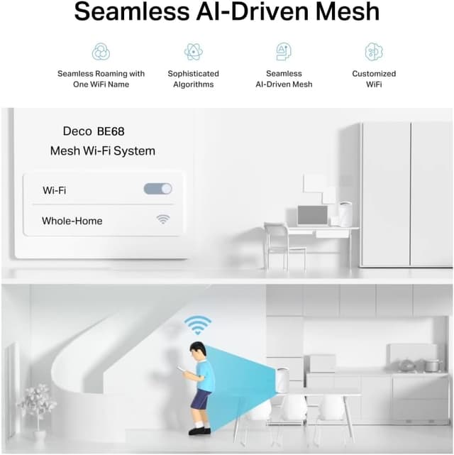 Thumbnail 5 de TP-Link Deco BE68 BE14000 Mesh Router 14 Gbps