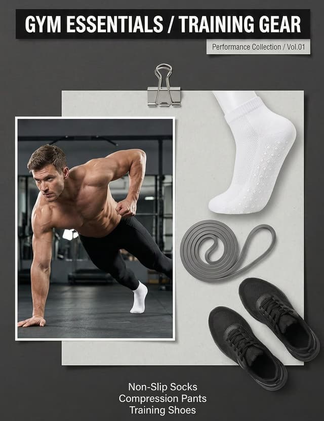 Detalle 2 de Quoboquo lot de chaussettes de sport antidérapantes en coton (ABS), hommes & femmes, courtes — 39-42 / 43