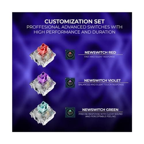 Thumbnail 4 de NEWSKILL Serike V2 Teclado mecánico Full Layout RGB con switches Hot-Swap