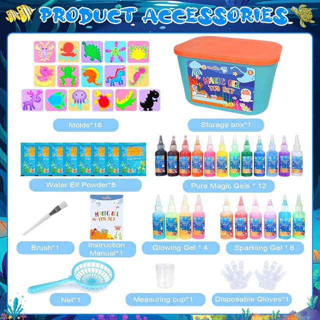 Thumbnail 4 de Dreamon Magic Water Gel Toy Kit 22 Farben Spielzeug-Set