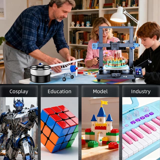 Thumbnail 6 de GIANTARM PLA Filament 1,75 mm (transparent) – 1 kg Rolle für saubere 3D-Drucke