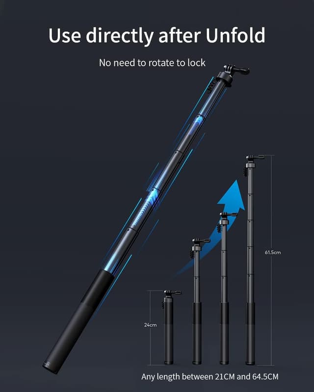 Detalle 2 de WOLFANG GB2200 selfie stick 2600mAh