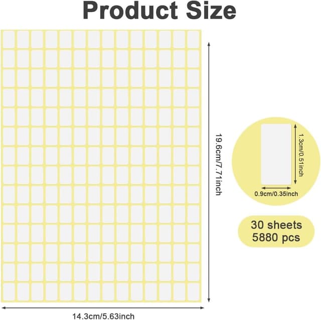 Detalle 2 de OFFCUP Etichette adesive bianche 5880 pezzi
