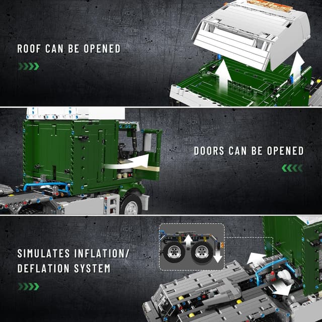 Detalle de Mould King 13202 Camion 2181 pièces 🚚