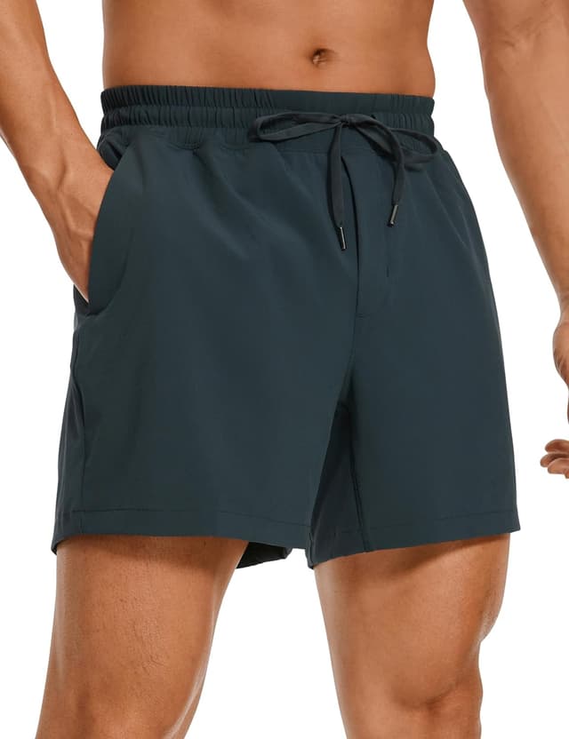 Detalle de Short de sport CRZ YOGA à séchage rapide pour homme avec poches (13/18/23 cm)