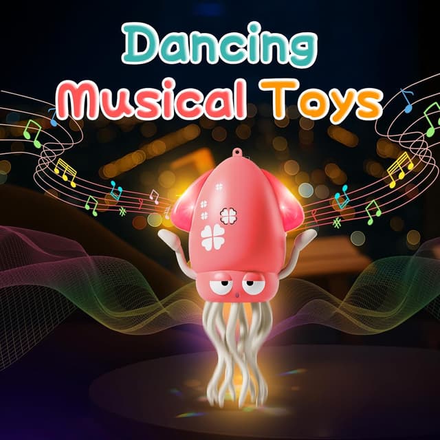 Detalle de KJIXYUNG Tanzender Oktopus mit LED und Musik