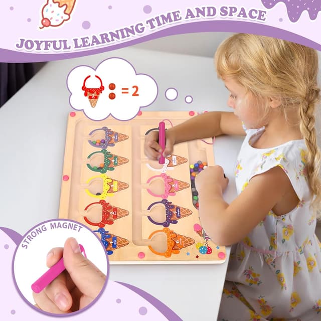 Thumbnail 5 de Konijiwa Montessori Magnetic Colour & Number Maze 3 🎲