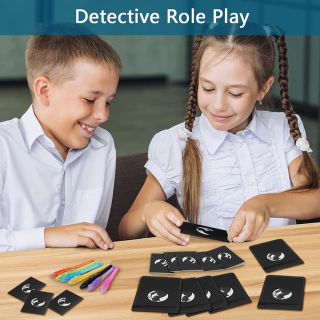 Detalle de Kit de détective espionnage pour enfants OSDUE – 108 pièces avec stylo secret et carnet