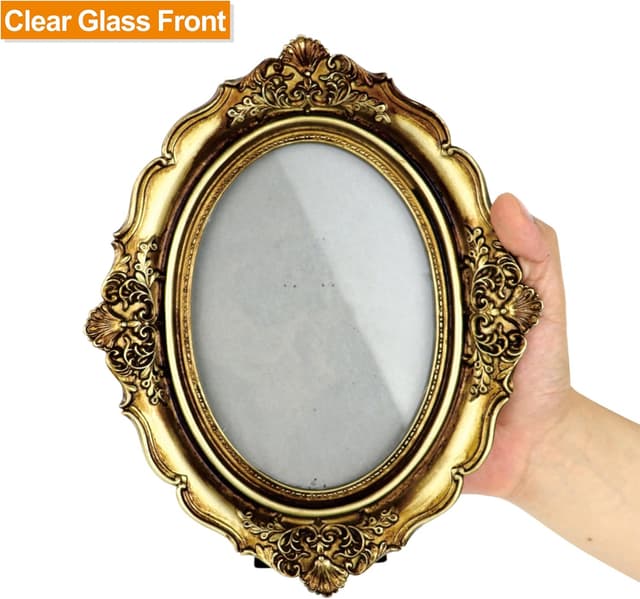 Detalle de Vintage oval photo frame 5x7