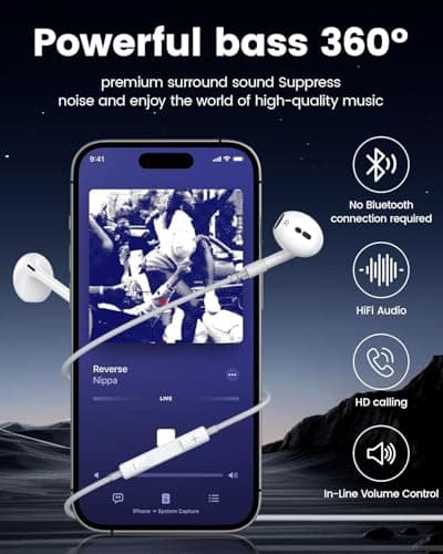 Detalle de Pack de 2 auriculares USB-C In-Ear tipo C con micrófono y control de llamadas Luregirl