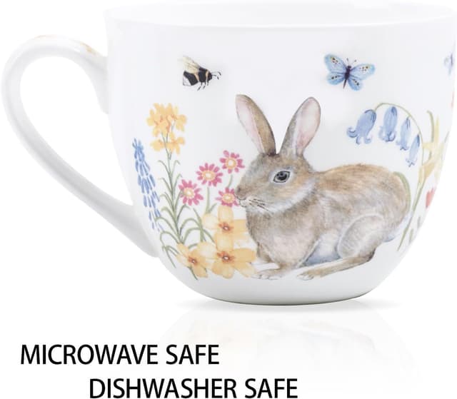 Detalle de Rabbit Hug Mug 20 oz Coffee Mug