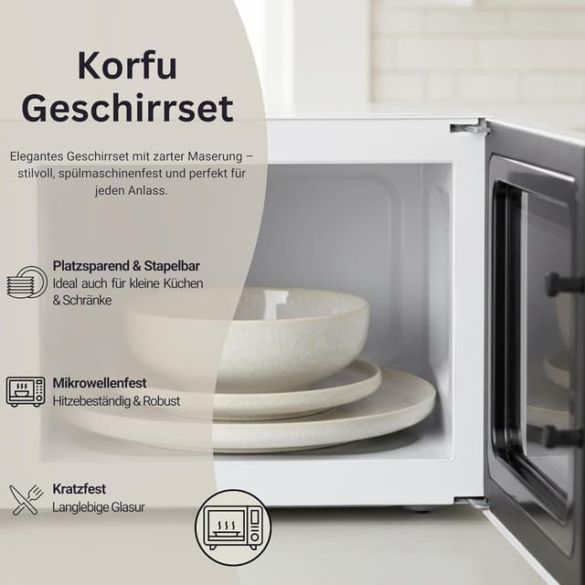 Detalle de SÄNGER Korfu Geschirrset 12-teilig