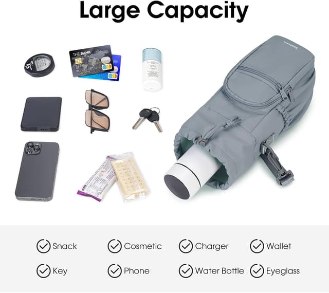 Thumbnail 6 de Sportsnew insulated water bottle carrier sling bag (1L) with phone pocket – Blue