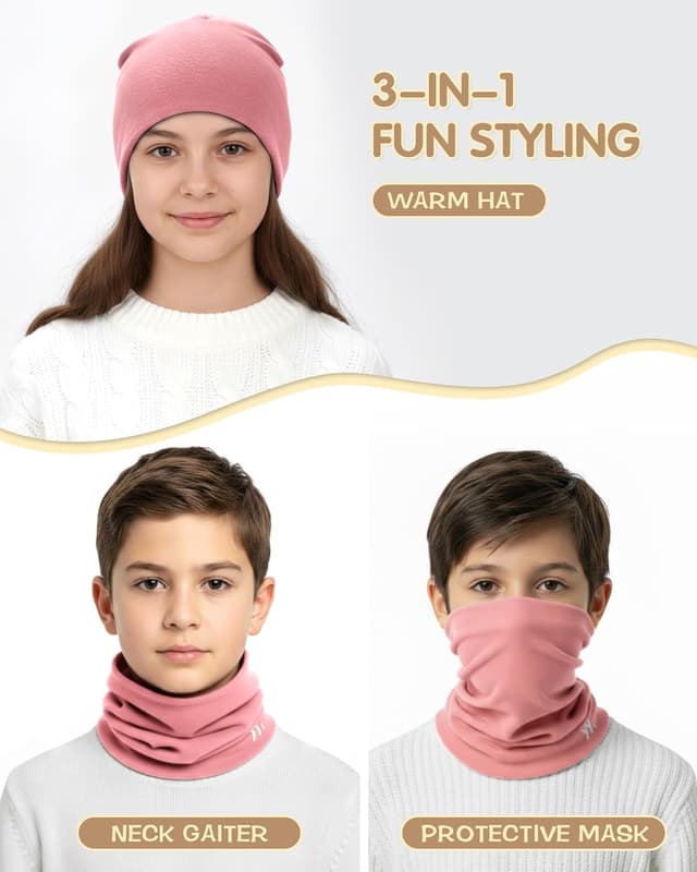 Detalle 2 de Tour de cou enfant YANIKY (fille/garçon) cache-cou doux, respirant et extensible