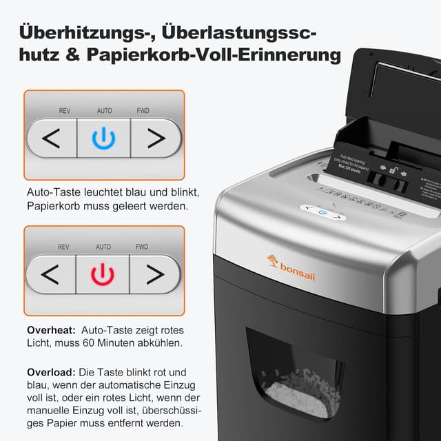 Detalle de bonsaii C233-B Aktenvernichter 23 L đź“„