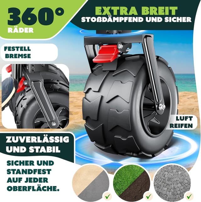 Thumbnail 3 de KESSER® Carro de Mano GTR9000 🍎 Capacidad 200 kg, plegable y resistente