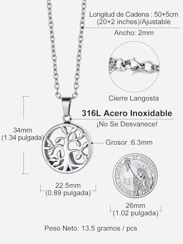 Thumbnail 4 de Richsteel Colgante Porta Cenizas Árbol de la Vida