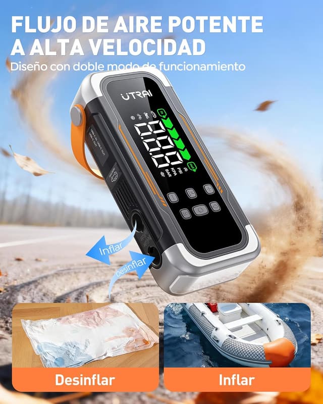 Detalle de UTRAI JS-40 Arrancador 6000A para coche