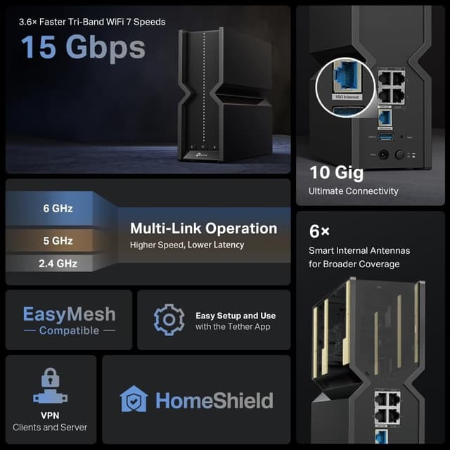 Thumbnail 3 de TP-Link Archer BE700 Routeur Wi-Fi 7 tri-bande