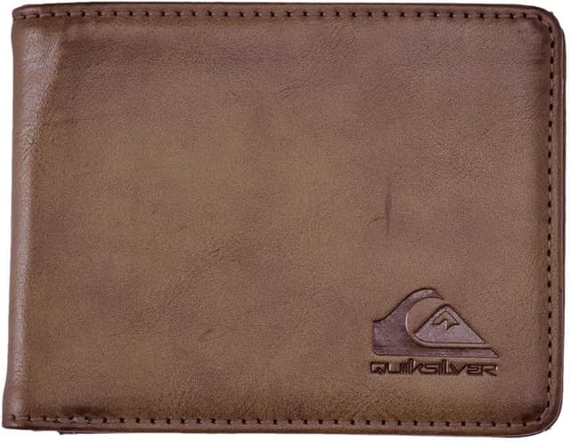 Detalle de Quiksilver Slim Rays – portefeuille de voyage homme à double pli avec compartiments cartes et poche zippée