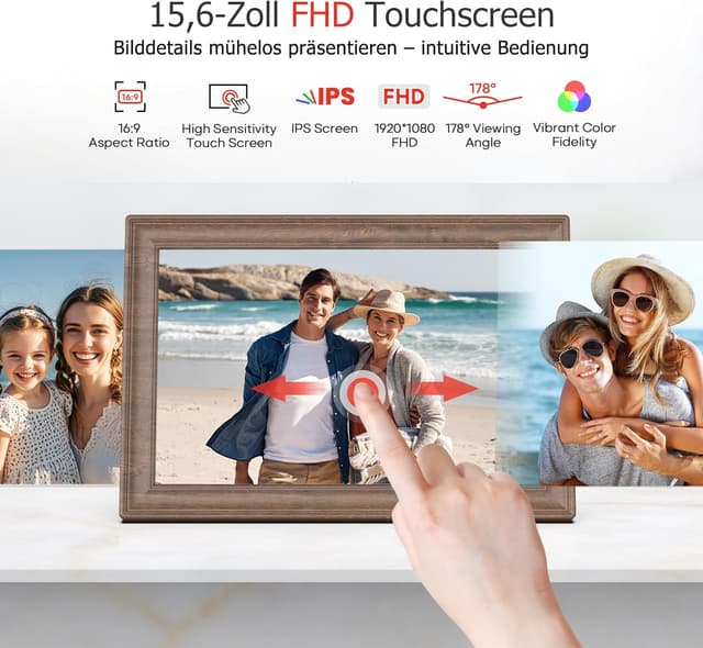 Thumbnail 2 de FRAMEO 15,6 Zoll Digitaler Bilderrahmen