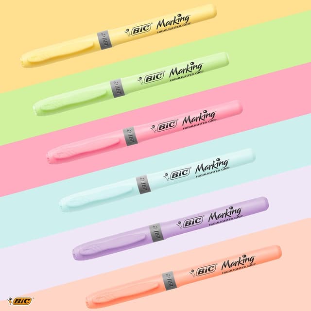 Detalle 2 de BIC Highlighter Grip surligneurs 24 🖊