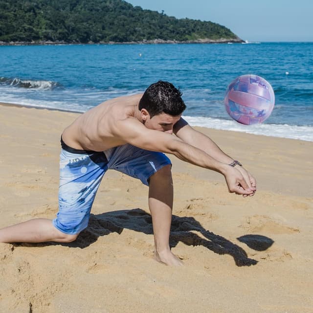 Thumbnail 5 de PECOGO Volleyball Größe 5 Lila