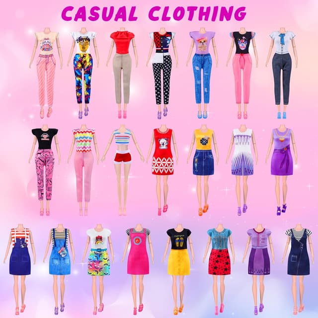 Thumbnail 3 de 135-Pc Doll Clothes Set