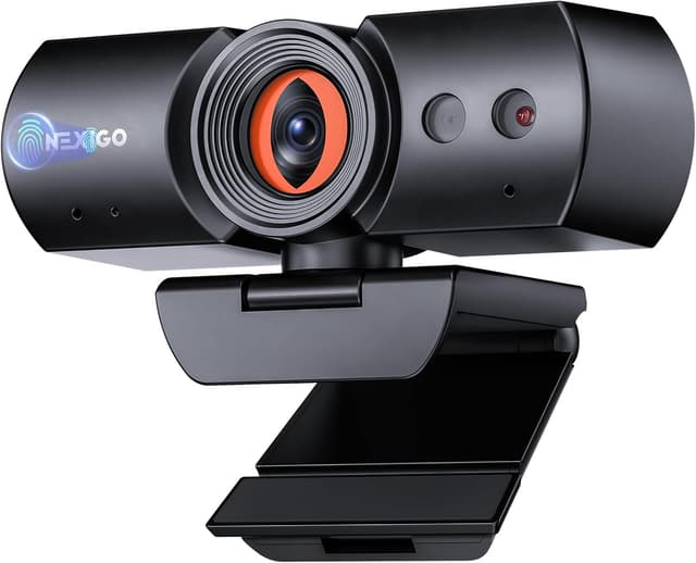 Detalle 2 de NexiGo StreamCam N930E Webcam (1080P) mit Ring Light, Autofokus und Privacy Cover