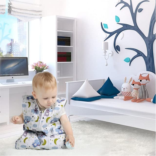 Detalle de Lictin Baby Sleep Bag 1.0 Tog Cotton (Sleeveless) with Adjustable Length, 18–36M