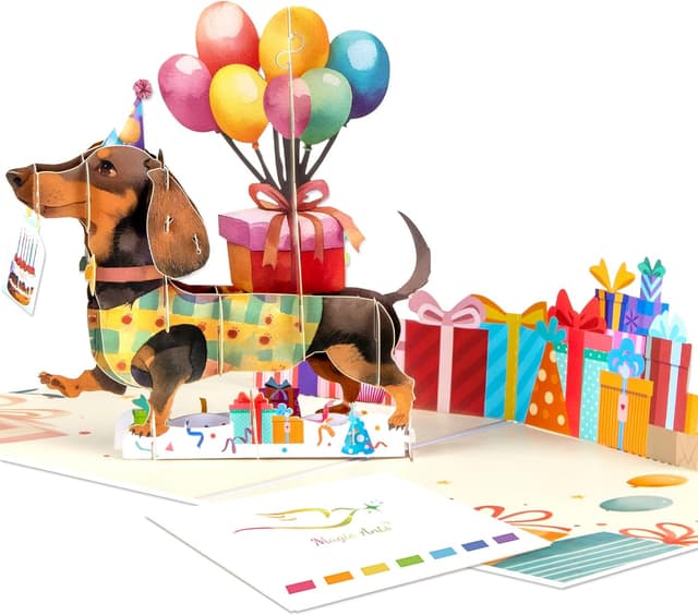 Detalle de Magic Ants 3D Geburtstagskarte Hund